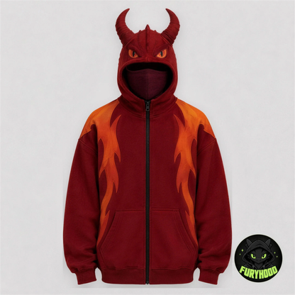 The Dragon Hoodie™ — Balaclava Zip Hoodie