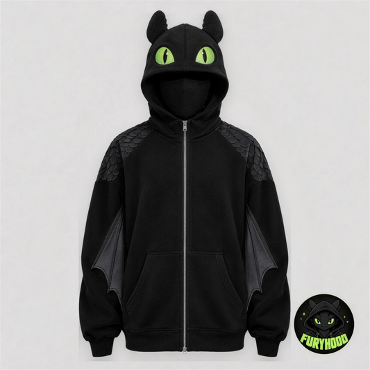 The Dragon Hoodie™ — Balaclava Zip Hoodie